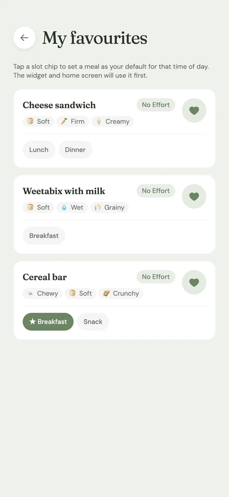 Can Eat, Will Eat iOS app, screen 2