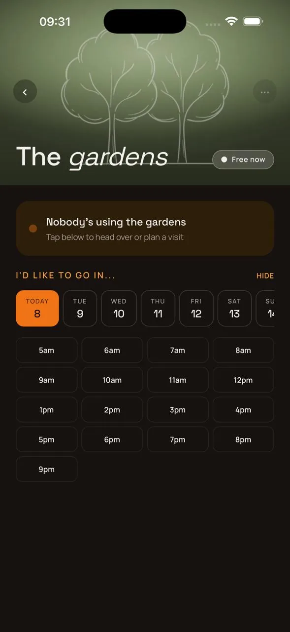 Crossways residents app, screen 1